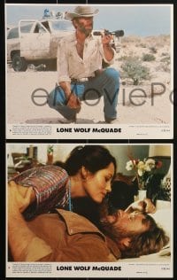 4a081 LONE WOLF McQUADE 8 8x10 mini LCs 1983 Chuck Norris, David Carradine, Leon Isaac Kennedy!
