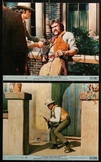 4a084 MAGNIFICENT SEVEN RIDE 8 8x10 mini LCs 1972 cowboy Lee Van Cleef, gunfights, western sequel!