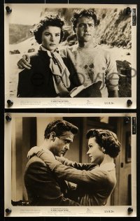 4a244 MAN CALLED PETER 13 8x10 stills 1955 Richard Todd & Jean Peters make your heart sing with joy!