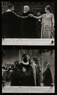 4a436 OTHELLO 8 8x10 stills 1966 great images of Laurence Olivier in the title role, Shakespeare