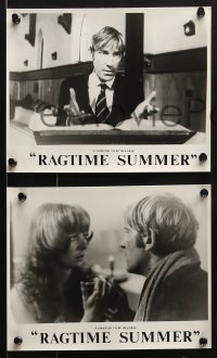 4a568 RAGTIME SUMMER 6 8x10 stills 1977 Age of Innocence, images of David Warner and Honor Blackman!