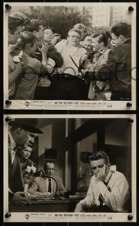 4a861 REBEL WITHOUT A CAUSE 3 8x10 stills 1955 James Dean in police station and in fight with Allen!