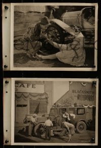4a016 RUBBER TIRES 7 8x11 key book stills 1927 great images of Harrison Ford & Bessie Love!