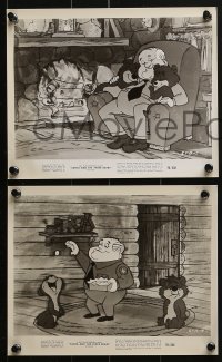 4a654 SANTA & THE THREE BEARS 5 8x10 stills 1970 Christmas cartoon, cute Holiday artwork!