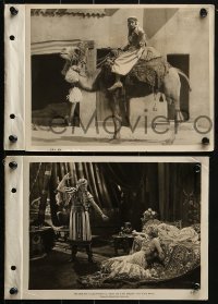 4a867 SON OF THE SHEIK 3 8x12 key book stills 1926 great images of Rudolph Valentino & Vilma Banky!