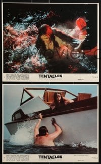 4a100 TENTACLES 8 8x10 mini LCs 1977 John Huston, Shelley Winters, Bo Hopkins, Henry Fonda