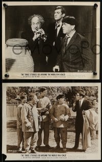 4a777 THREE STOOGES GO AROUND THE WORLD IN A DAZE 4 8x10 stills 1963 Moe, Larry & Curly-Joe in China