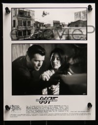 4a584 TOMORROW NEVER DIES 6 8x10 stills 1997 Pierce Brosnan as James Bond & Michelle Yeoh!