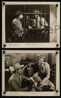 4a877 TORNADO RANGE 3 8x10 stills 1948 cowboy Eddie Dean, Jennifer Holt, Roscoe Ates!