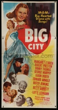 4b540 BIG CITY 3sh 1948 Margaret O'Brien, Betty Garrett, Danny Thomas, New York City!