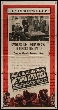 4b542 BIG TOWN AFTER DARK 3sh 1948 big shot gambler killed as police crash hide-out!