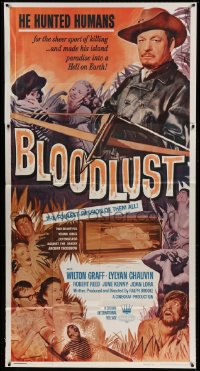 4b553 BLOODLUST 3sh 1961 he hunted humans for the sport of killing, Hell on Earth!