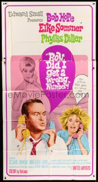 4b562 BOY DID I GET A WRONG NUMBER 3sh 1966 wacky Bob Hope & Phyllis Diller, sexy Elke Sommer!