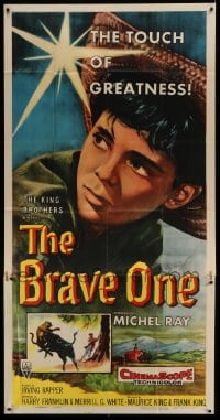 4b564 BRAVE ONE style A 3sh 1956 Irving Rapper directed western, written by Dalton Trumbo!