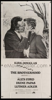 4b569 BROTHERHOOD 3sh 1968 Kirk Douglas gives the kiss of death to Alex Cord, Martin Ritt!