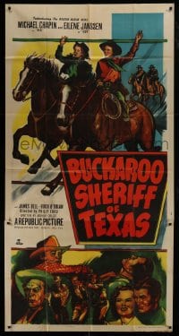 4b570 BUCKAROO SHERIFF OF TEXAS 3sh 1951 Michael Chapin & Eilene Janssen, the Rough-Ridin Kids!
