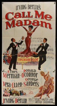 4b576 CALL ME MADAM 3sh 1953 Ethel Merman, Donald O'Connor & Vera-Ellen sing Irving Berlin songs!