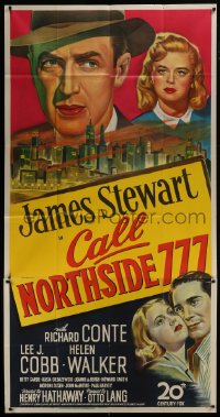 4b577 CALL NORTHSIDE 777 3sh 1948 great art of James Stewart, Richard Conte & Helen Walker, rare!