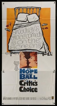 4b607 CRITIC'S CHOICE 3sh 1963 Bob Hope, Lucille Ball, Broadway's choice comedy on the screen!