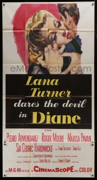 4b618 DIANE 3sh 1956 sexy Lana Turner dares the devil, great close up romantic art!