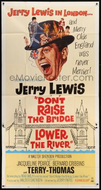 4b624 DON'T RAISE THE BRIDGE, LOWER THE RIVER 3sh 1968 wacky art of Jerry Lewis in London!
