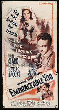 4b629 EMBRACEABLE YOU 3sh 1948 sexy Geraldine Brooks was looking for trouble & Dane Clark!