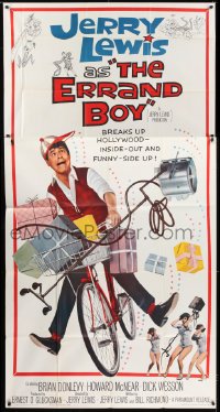 4b631 ERRAND BOY 3sh 1962 screwball Jerry Lewis breaks up Hollywood inside-out & funny-side up!