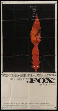 4b645 FOX 3sh 1968 Sandy Dennis, Kier Dullea, Anne Heywood, cool art by L & D Dillon!