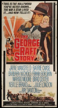 4b656 GEORGE RAFT STORY 3sh 1961 sexy Jayne Mansfield, Ray Danton, the Hollywood you never knew!