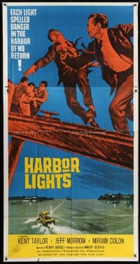 4b681 HARBOR LIGHTS 3sh 1963 each light spelled danger in the harbor of no return!