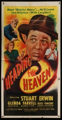 4b683 HEADING FOR HEAVEN 3sh 1947 Erwin thinks he's dying & his family tries to contact the spirit!