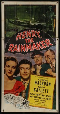 4b685 HENRY THE RAINMAKER 3sh 1949 Raymond Walburn stops a drought, but causes massive flooding!