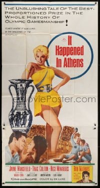 4b711 IT HAPPENED IN ATHENS 3sh 1962 super sexy Jayne Mansfield rivals Helen of Troy, Olympics!