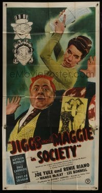 4b715 JIGGS & MAGGIE IN SOCIETY 3sh 1948 artwork by George McManus, Joe Yule, Renie Riano