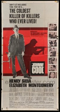 4b716 JOHNNY COOL 3sh 1963 Henry Silva is the coldest killer of killers who ever lived!