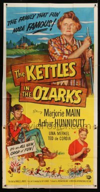 4b722 KETTLES IN THE OZARKS 3sh 1956 Marjorie Main as Ma brews up a roaring riot in the hills!
