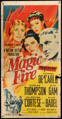 4b759 MAGIC FIRE 3sh 1955 William Dieterle, Yvonne De Carlo, Alan Badel as Richard Wagner!