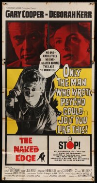 4b793 NAKED EDGE 3sh 1961 only the man who wrote Psycho could jolt you like this!