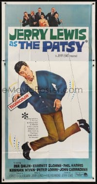 4b818 PATSY 3sh 1964 wacky image of star & director Jerry Lewis hanging from strings like a puppet!