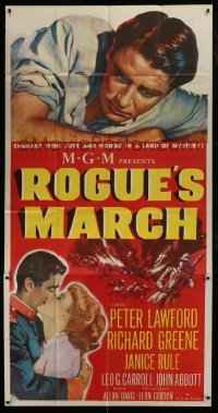 4b858 ROGUE'S MARCH 3sh 1952 Peter Lawford, Janice Rule & Richard Greene in a land of mystery!