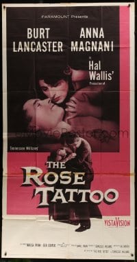 4b862 ROSE TATTOO 3sh 1955 Burt Lancaster, Anna Magnani, written by Tennessee Williams!