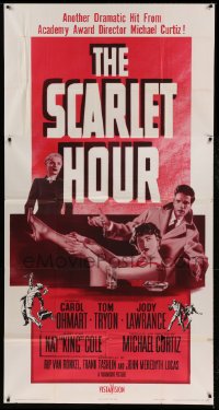 4b872 SCARLET HOUR 3sh 1956 Michael Curtiz directed, sexy Carol Ohmart showing her leg, Tom Tryon!