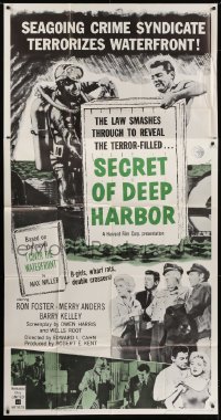 4b875 SECRET OF DEEP HARBOR 3sh 1961 seagoing crime syndicate terrorizes waterfront!
