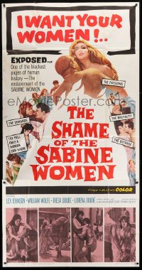 4b880 SHAME OF THE SABINE WOMEN 3sh 1962 El rapto de las sabinas, blackest pages of human history!