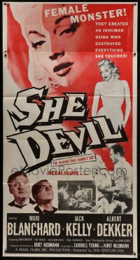 4b882 SHE DEVIL 3sh 1957 sexy inhuman female monster who destroyed everything she touched!