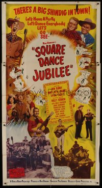 4b908 SQUARE DANCE JUBILEE 3sh 1949 Red Barry, Mary Beth Hughes, all-star country music!