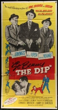 4b909 ST BENNY THE DIP 3sh 1951 a mixture of love, laughter & larceny, directed by Edgar Ulmer!