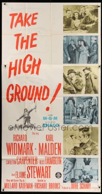 4b925 TAKE THE HIGH GROUND 3sh 1953 Korean War soldiers Richard Widmark & Karl Malden!