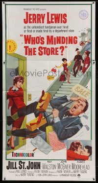 4b974 WHO'S MINDING THE STORE 3sh 1963 Jerry Lewis is the unhandiest handyman, Jill St. John