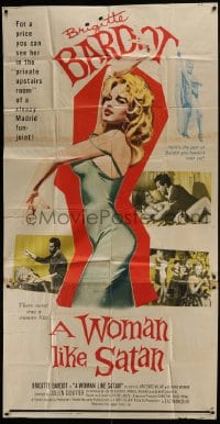 4b981 WOMAN LIKE SATAN 3sh 1959 La Femme et le Pantin, full-length sexiest Brigitte Bardot!